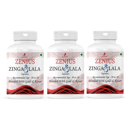 Zenius India Zinga Lala  Capsules (30cap, Pack of 3)