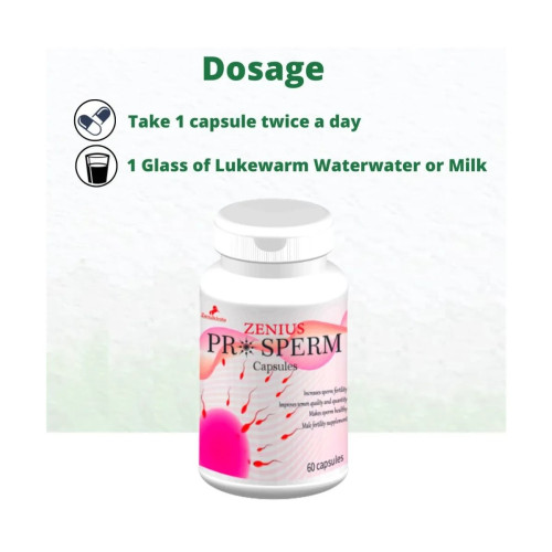 Zenius India Pro Sperm  Capsules (60cap)