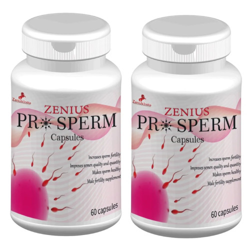 Zenius India Pro Sperm  Capsules (60cap, Pack of 2)