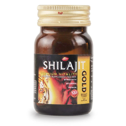 Dabur Shilajeet Gold (Free Dabur Honey 100gm) (20 Capsules)