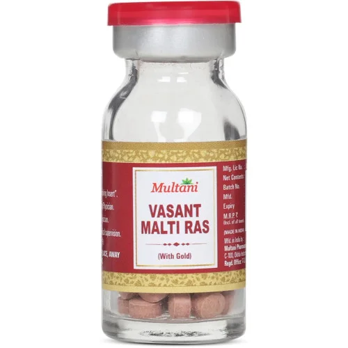 Multani Vasant Malati Ras With Gold (30 Tablets)