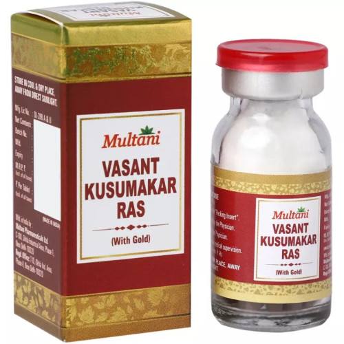 Multani Vasant Kusumkar Ras With Gold (10 Tablets)