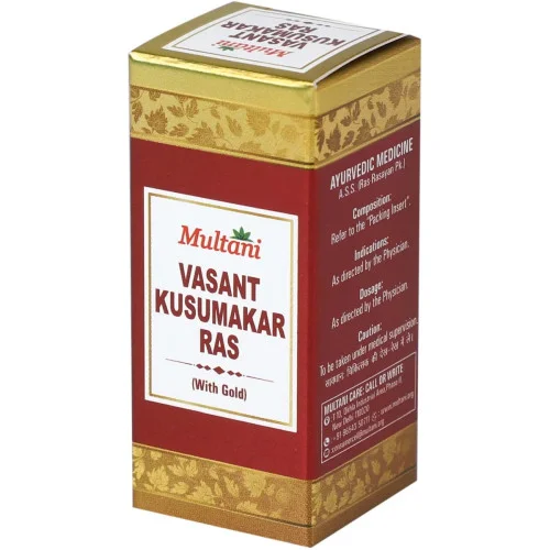 Multani Vasant Kusumkar Ras With Gold (30 Tablets)