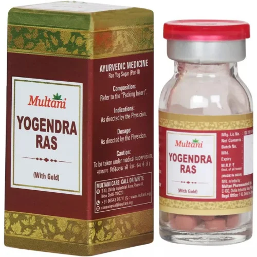 Multani Yogendra Ras With Gold (10 Tablets)