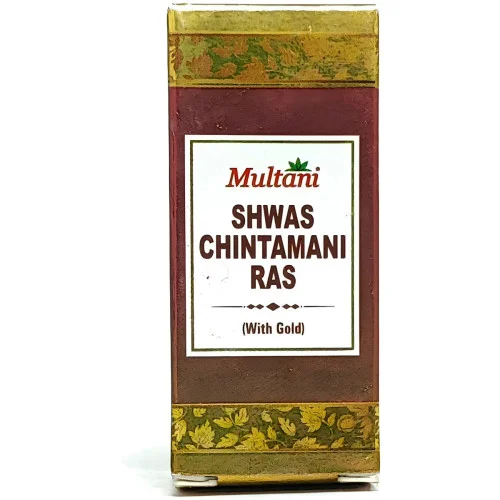 Multani Shwas Chintamani Ras With Gold (30 Tablets)