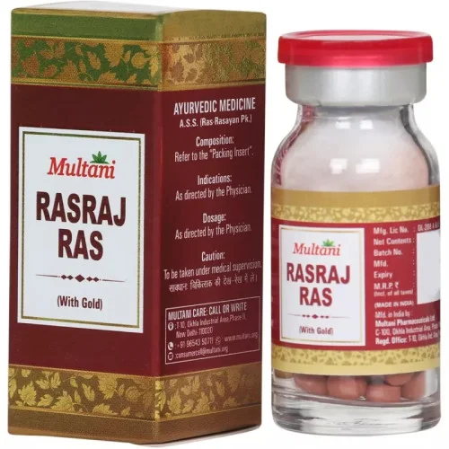 Multani Rasraj Ras With Gold (10 Tablets)
