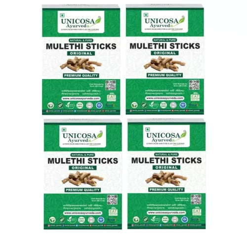 Unicosa Ayurveda Mulethi Sticks Original (200g, Pack of 4)