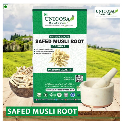 Unicosa Ayurveda Safed Musli Root Original (100g)