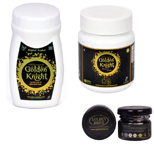 Pakiza Unani Golden Knight Prash + Golden Knight Regular Powder Get Free Golden Knight (1kg + 100gm + 40gm free ) (1Pack, Pack of 2)