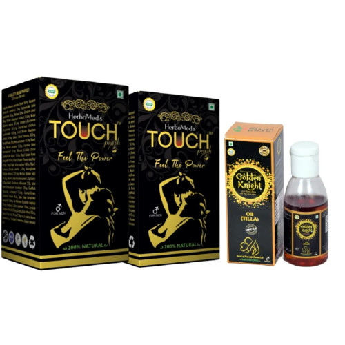 Pakiza Unani Touch Prash + Golden Knight Oil (Each 125g Prash + Free Oil 25ml) (1Pack)