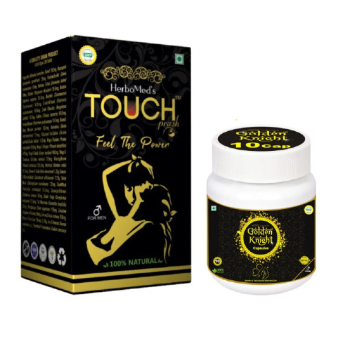 Pakiza Unani Touch Prash + Golden Knight  Capsules (400g Powder + Free 10Cap) (1Pack)