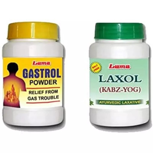 Lama Gastrol and Laxol Powder (100g Each) (1Pack)