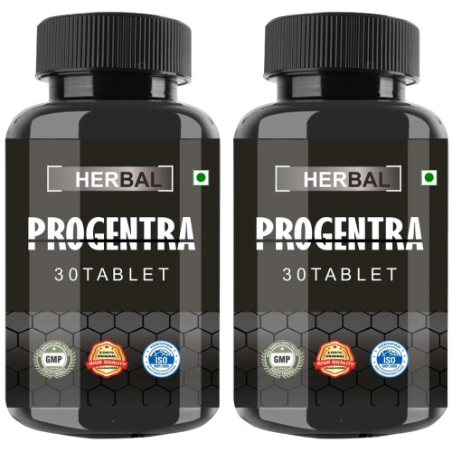 Herbal Progentra 30  Tablet World best (30 Capsules, Pack of 2)