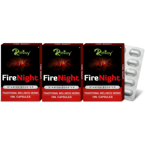 Riffway Fire Night (10 Capsules, Pack of 3)
