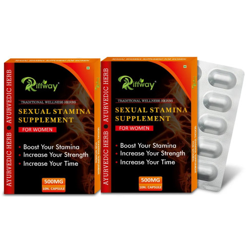 Riffway Sexual Stamina Supplement  Capsules For Women (10 Capsules, Pack of 2)