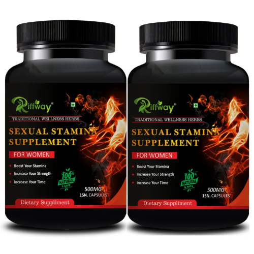 Riffway Sexual Stamina Supplement  Capsules For Women (15 Capsules, Pack of 2)
