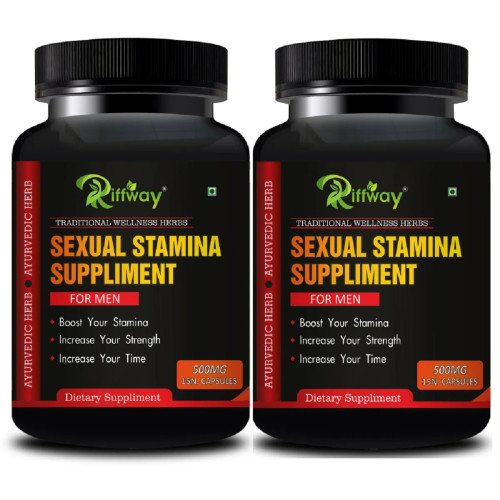 Riffway Sexual Stamina Supplement  Capsules For Man (15 Capsules, Pack of 2)