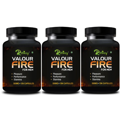 Riffway Valour Fire (15 Capsules, Pack of 3)