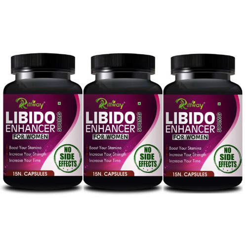 Riffway Libido Enhancer For Women (15 Capsules, Pack of 3)