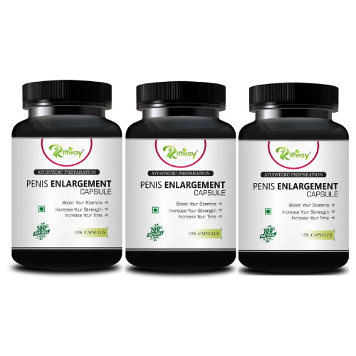 Riffway Penis Enlargement  Capsules (15 Capsules, Pack of 3)