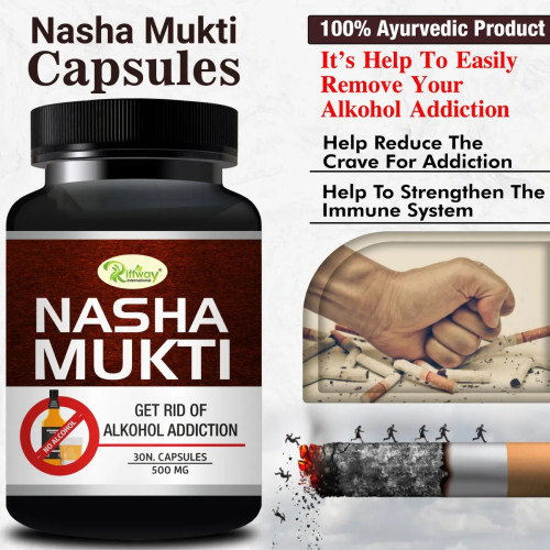 Riffway Nasha Mukti For Alkohol Addiction (30 Capsules, Pack of 2)