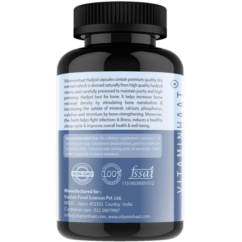 Vitaminhaat Hadjod Cissus Quadrangularis (60 Capsules)