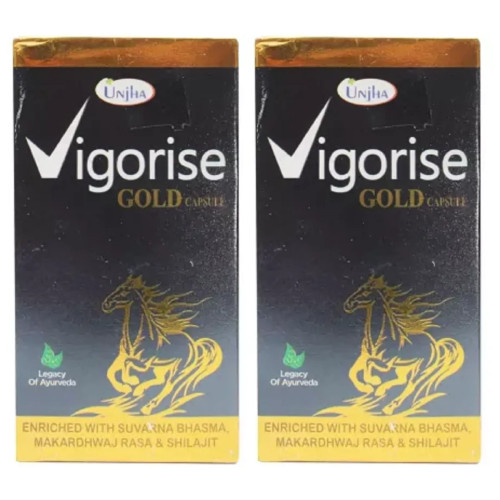 Unjha Vigorise Gold  Capsulesule (30 Capsules, Pack of 2)