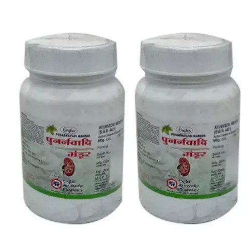 Unjha Punarnavadi Mandur (200 Tablets, Pack of 2)