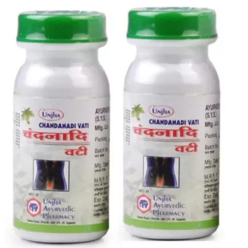 Unjha Chandanadi Vati (40 Tablets, Pack of 2)