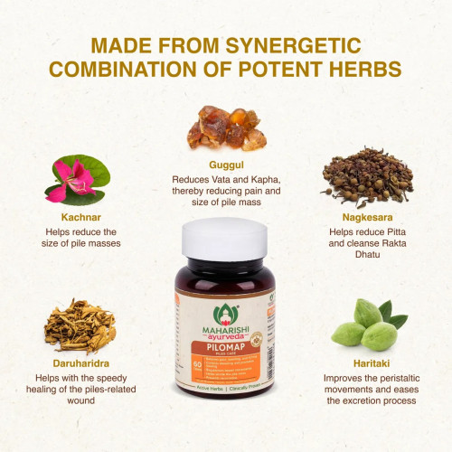 Maharishi Ayurveda Pilomap Piles Care (60 Tablets)