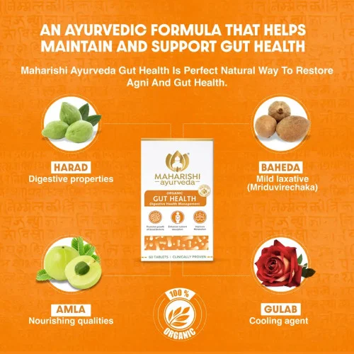 Maharishi Ayurveda Organic Gut Health (60 Tablets)