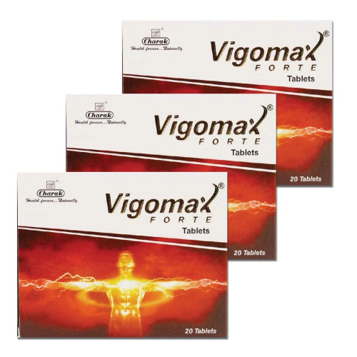 Charak Vigomax Forte  Tablets (20 Tablets, Pack of 3)