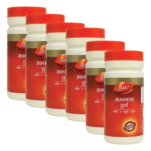 Dabur Ashwagandha Churna (60g, Pack of 6)