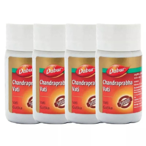 Dabur Chandra prabha Vati (80 Tablets, Pack of 4)