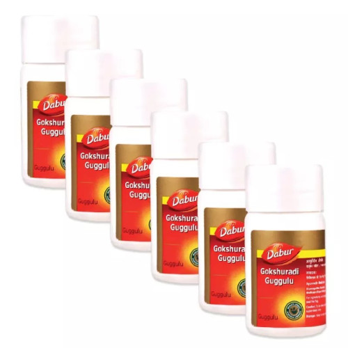 Dabur Gokshuradi Guggulu (40 Tablets, Pack of 6)