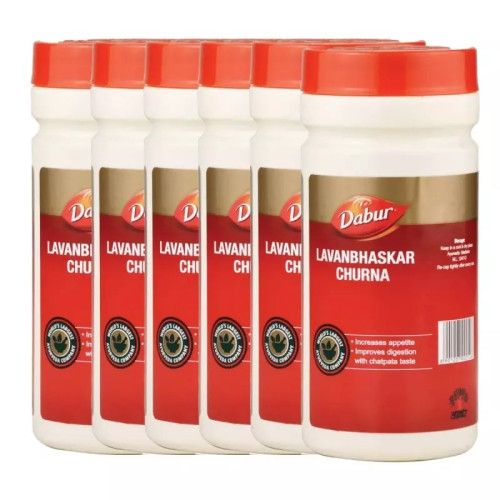 Dabur Lavan Bhaskar Churna (60g, Pack of 6)