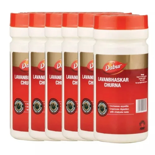 Dabur Lavan Bhaskar Churna (60g, Pack of 6)