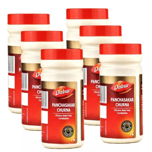 Dabur Panchsakar Churna (60g, Pack of 6)