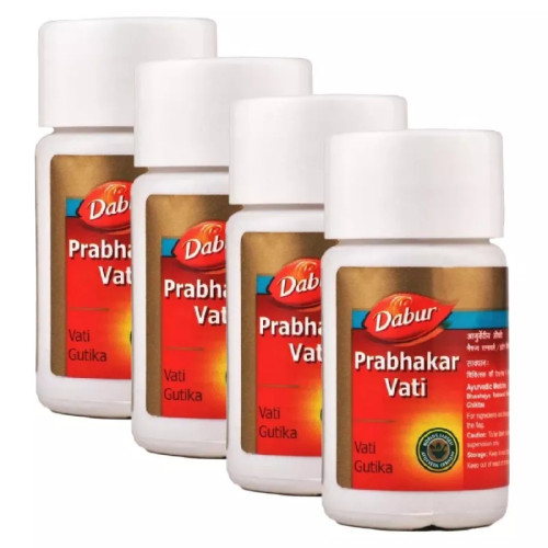 Dabur Prabhakar Vati (40 Tablets, Pack of 4)