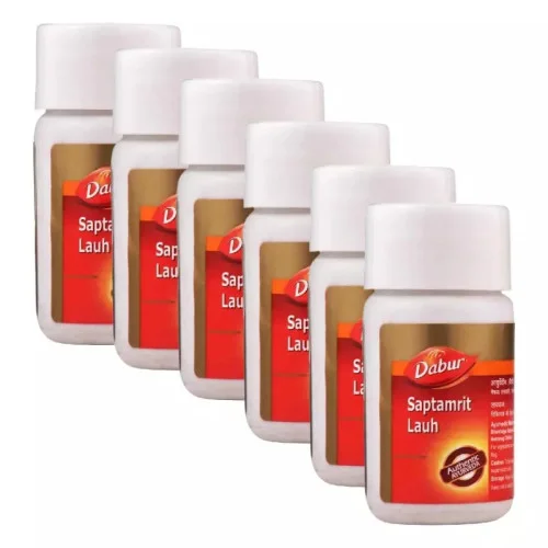 Dabur Saptamrit Lauh (40 Tablets, Pack of 6)