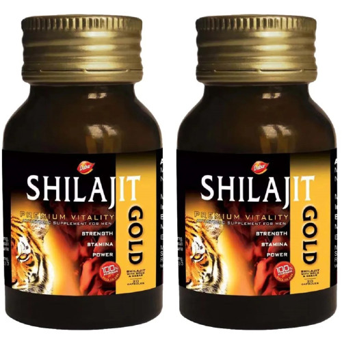 Dabur Shilajeet Gold (20 Capsules, Pack of 2)