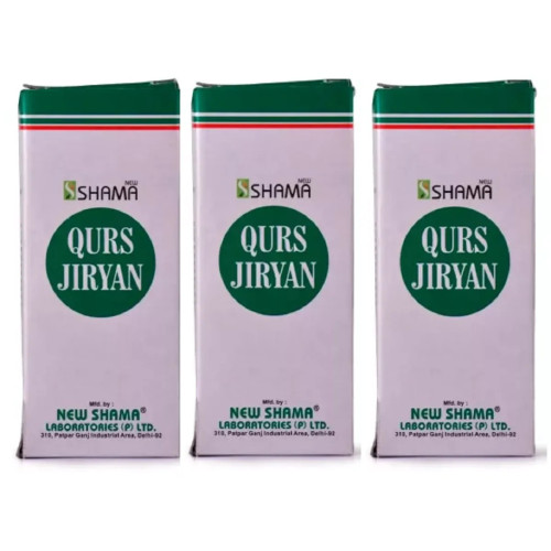 New Shama Qurs Jiryan (100 Tablets, Pack of 3)