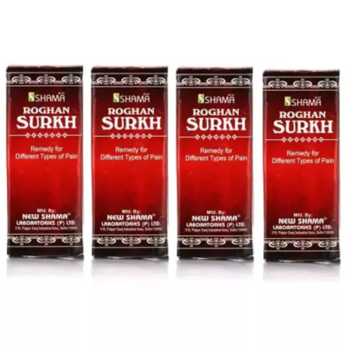 New Shama Rogan Surkh (60ml, Pack of 4)