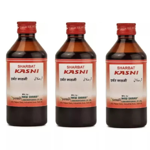 New Shama Sharbat Kasni (200ml, Pack of 3)