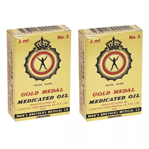 Gold Medal Medicated Oil (3ml, Pack of 2)
