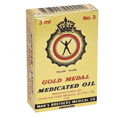 Gold Medal Medicated Oil (3ml, Pack of 4)