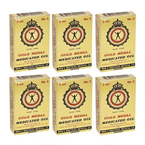 Gold Medal Medicated Oil (3ml, Pack of 6)