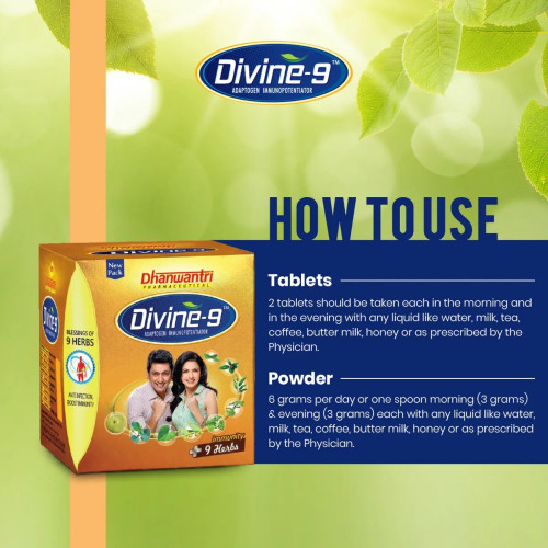Dhanwantri Pharmaceuticals Divine 9  Tablet (120 Tablets)