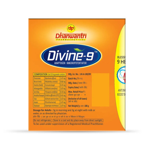 Dhanwantri Pharmaceuticals Divine 9 Powder (180g)