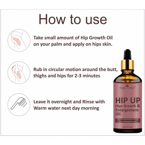 Park Daniel Hip Up Growth And Enlargement Oil (30ml, Pack of 2)